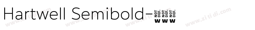 Hartwell Semibold字体转换